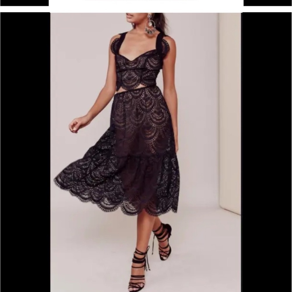For love and lemons Elegant Black Lace skirt